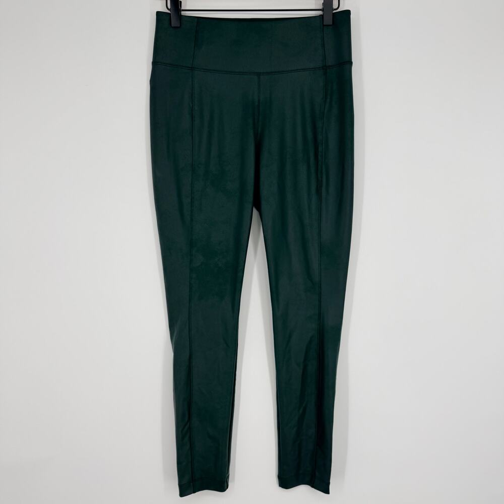 Athleta Delancey Gleam Tight Green Legging Pockets Stretch Medium